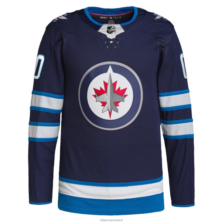 NHL Men Winnipeg Jets Adidas Navy Home Authentic Pro Custom Jersey D002V2391 Clothing