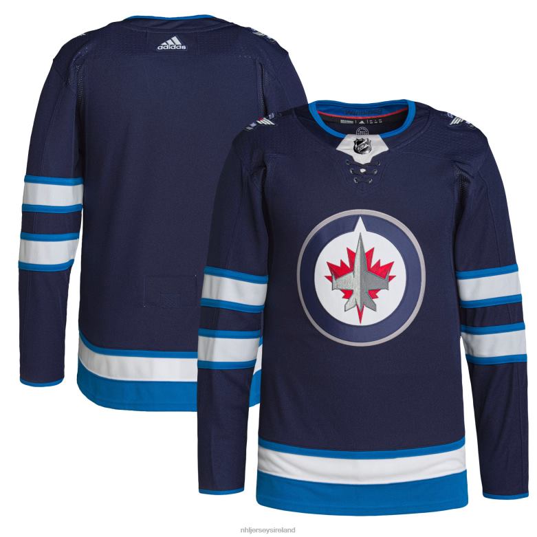 NHL Men Winnipeg Jets Adidas Navy Home Authentic Pro Jersey D002V1668 Clothing