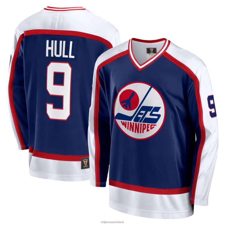 NHL Men Winnipeg Jets Bobby Hull Fanatics Branded Navy Breakaway Retired Player Jersey D002V763 Clothing