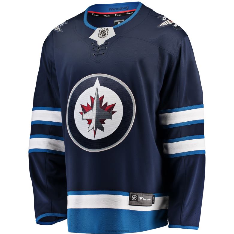 NHL Men Winnipeg Jets Fanatics Branded Blue Breakaway Home Jersey D002V629 Clothing