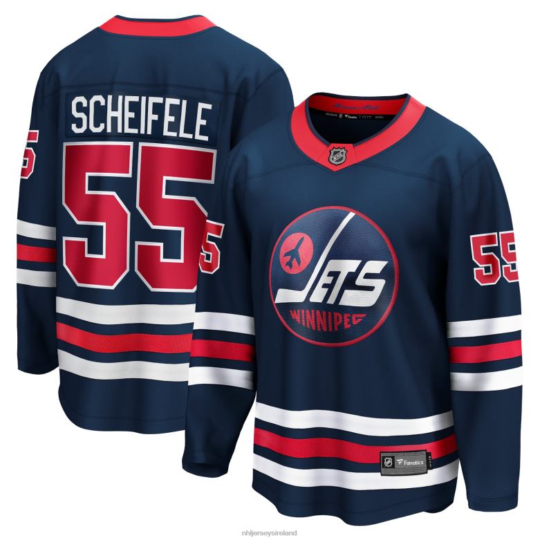 NHL Men Winnipeg Jets Mark Scheifele Fanatics Branded 2021/22 Alternate Premier Breakaway Player Jersey D002V1448 Clothing