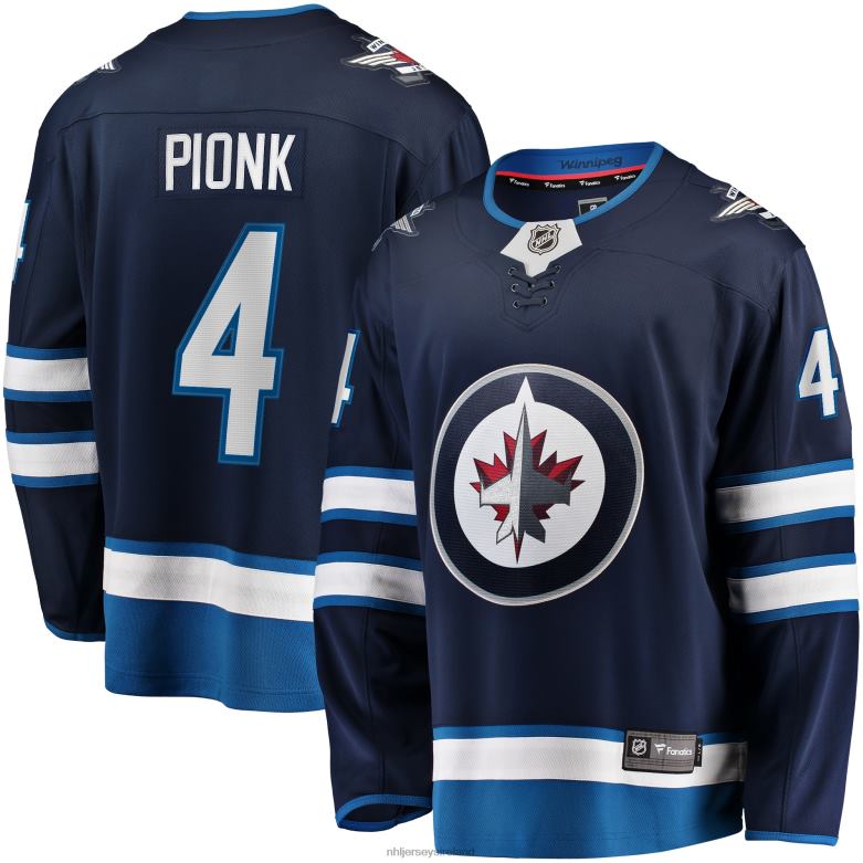 NHL Men Winnipeg Jets Neal Pionk Fanatics Branded Navy Home Breakaway Player Jersey D002V1622 Clothing