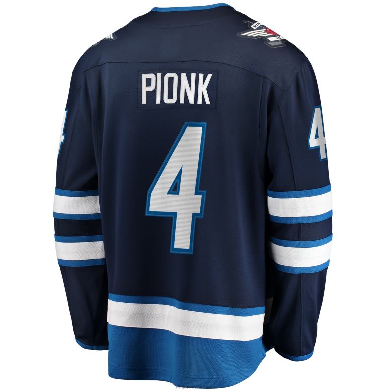 NHL Men Winnipeg Jets Neal Pionk Fanatics Branded Navy Home Breakaway Player Jersey D002V1622 Clothing