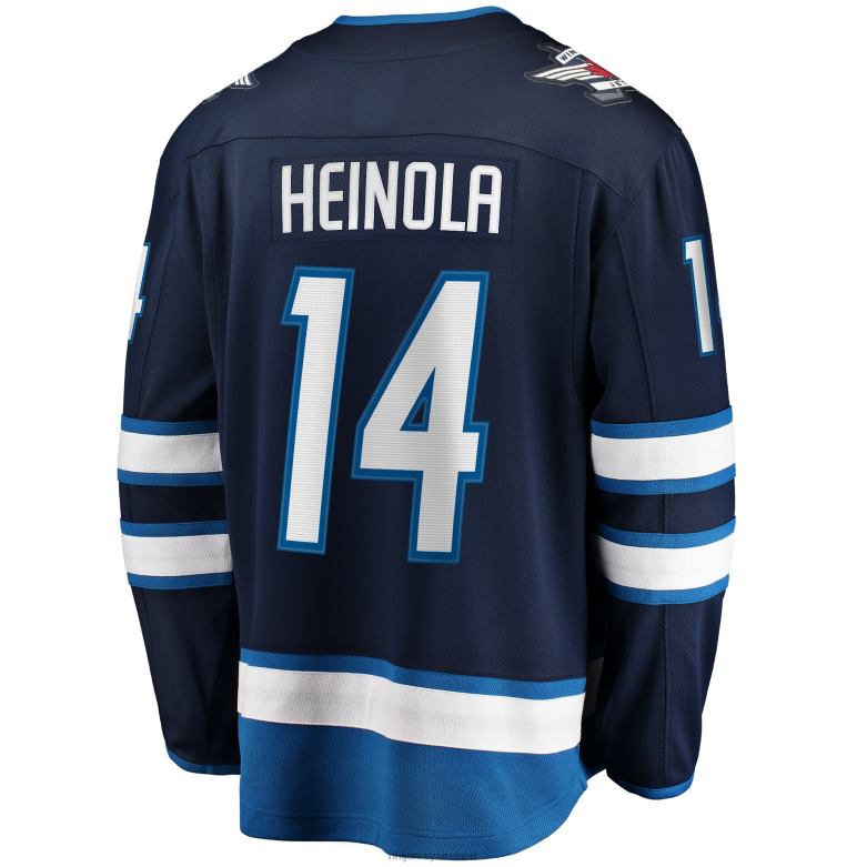 NHL Men Winnipeg Jets Ville Heinola Fanatics Branded Navy Home Breakaway Player Jersey D002V2044 Clothing