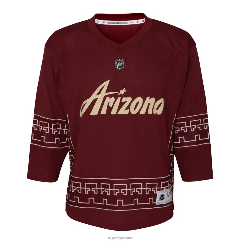NHL Toddler Arizona Coyotes Clayton Keller Garnet Alternate 2022/23 Replica Player Jersey D002V968 Clothing