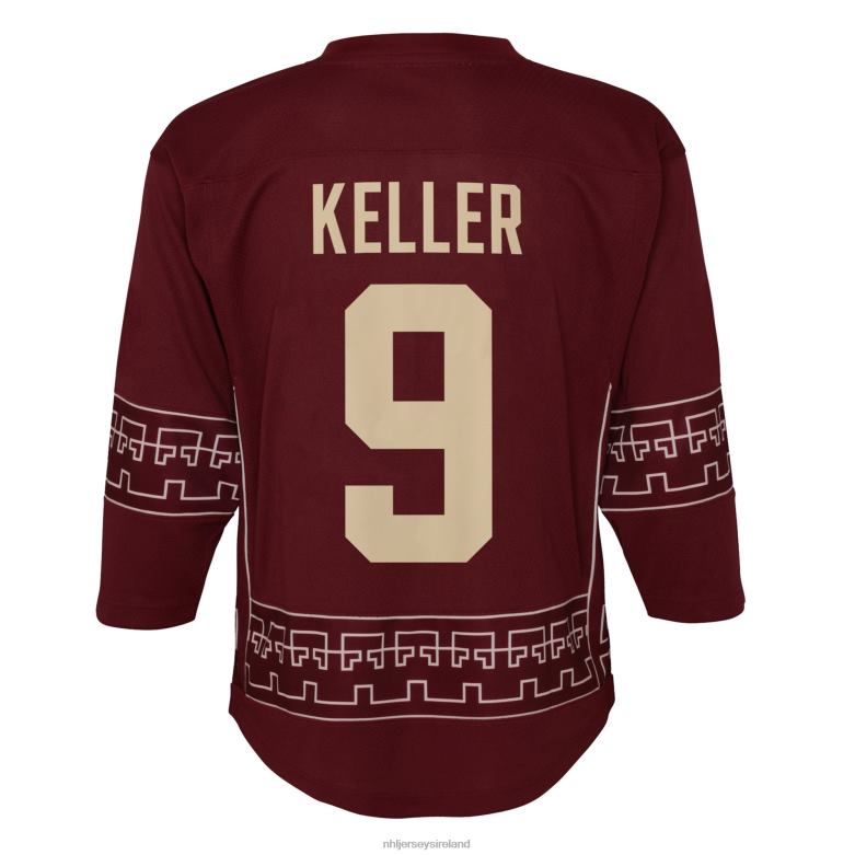 NHL Toddler Arizona Coyotes Clayton Keller Garnet Alternate 2022/23 Replica Player Jersey D002V968 Clothing