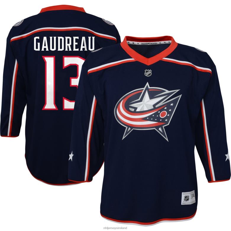 NHL Toddler Columbus Blue Jackets Johnny Gaudreau Navy Home Replica Player Jersey D002V1357 Clothing