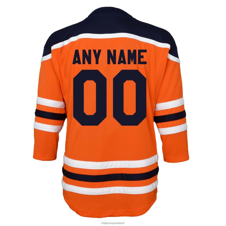 NHL Toddler Edmonton Oilers Orange Home Replica Custom Jersey D002V1364 Clothing