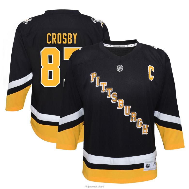 NHL Toddler Pittsburgh Penguins Sidney Crosby Black 2021/22 Alternate Replica Player Jersey D002V621 Clothing