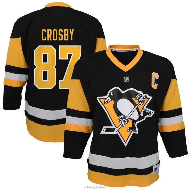 NHL Toddler Pittsburgh Penguins Sidney Crosby Black Replica Player Jersey D002V521 Clothing