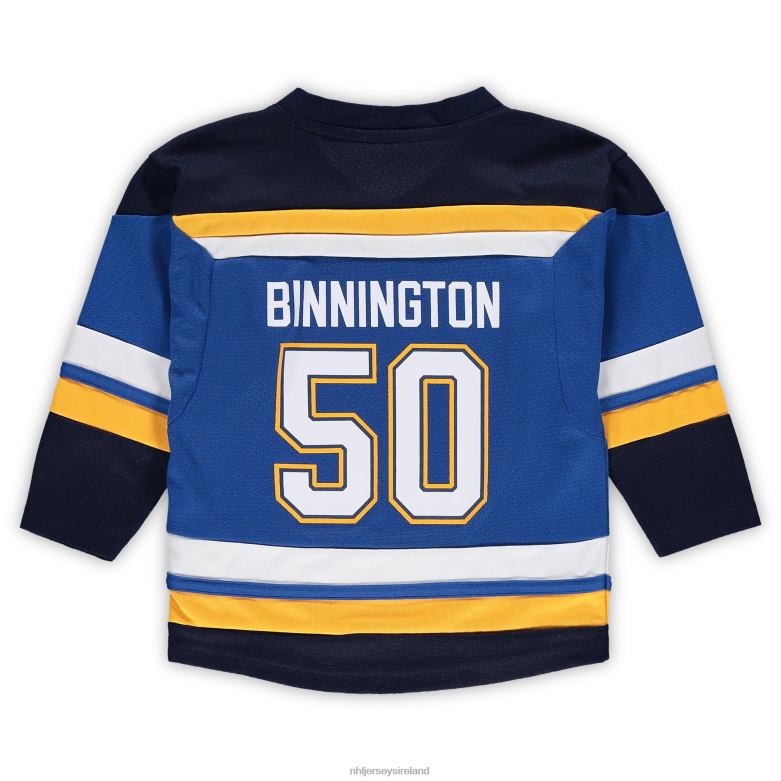 NHL Toddler St Louis Blues Jordan Binnington Blue Home Replica Player Jersey D002V901 Clothing