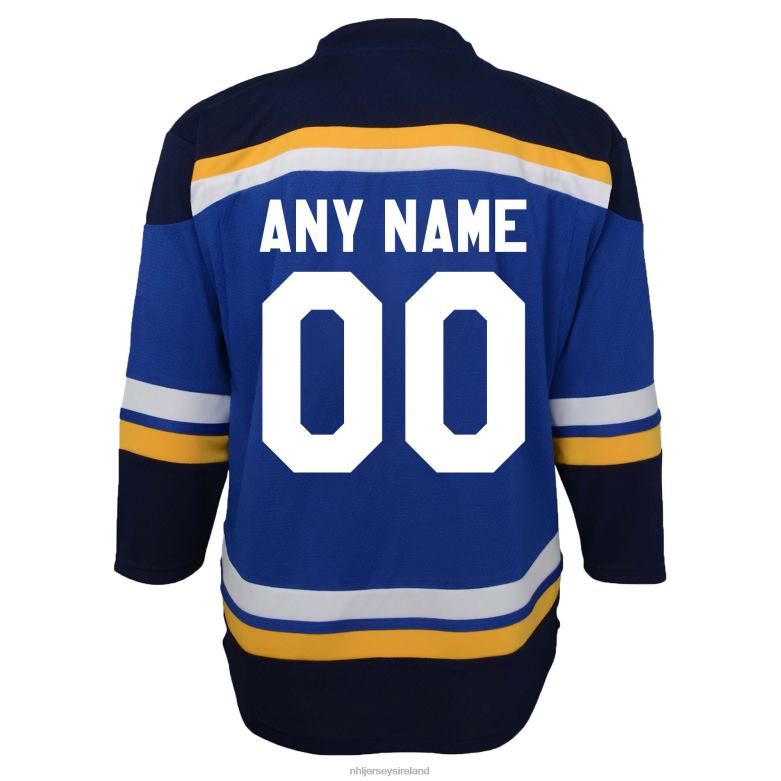 NHL Toddler St Louis Blues Navy Home Replica Custom Jersey D002V1394 Clothing