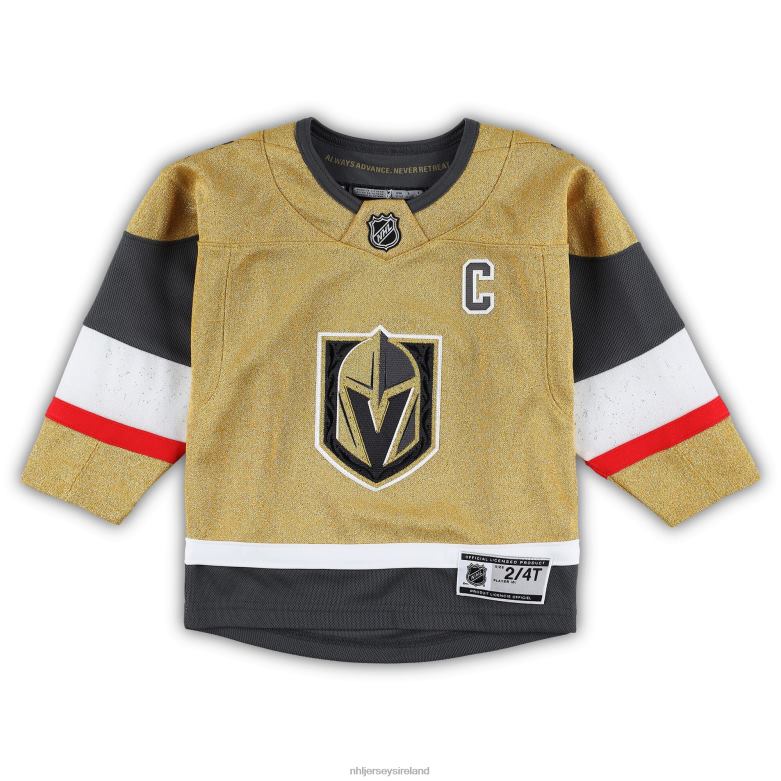 NHL Toddler Vegas Golden Knights Mark Stone Gold Captain Patch Home Premier Player Jersey D002V1606 Clothing