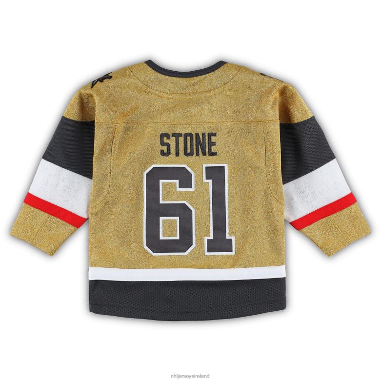 NHL Toddler Vegas Golden Knights Mark Stone Gold Captain Patch Home Premier Player Jersey D002V1606 Clothing