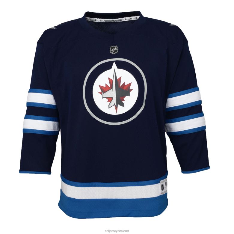 NHL Toddler Winnipeg Jets Navy Home Replica Custom Jersey D002V2005 Clothing
