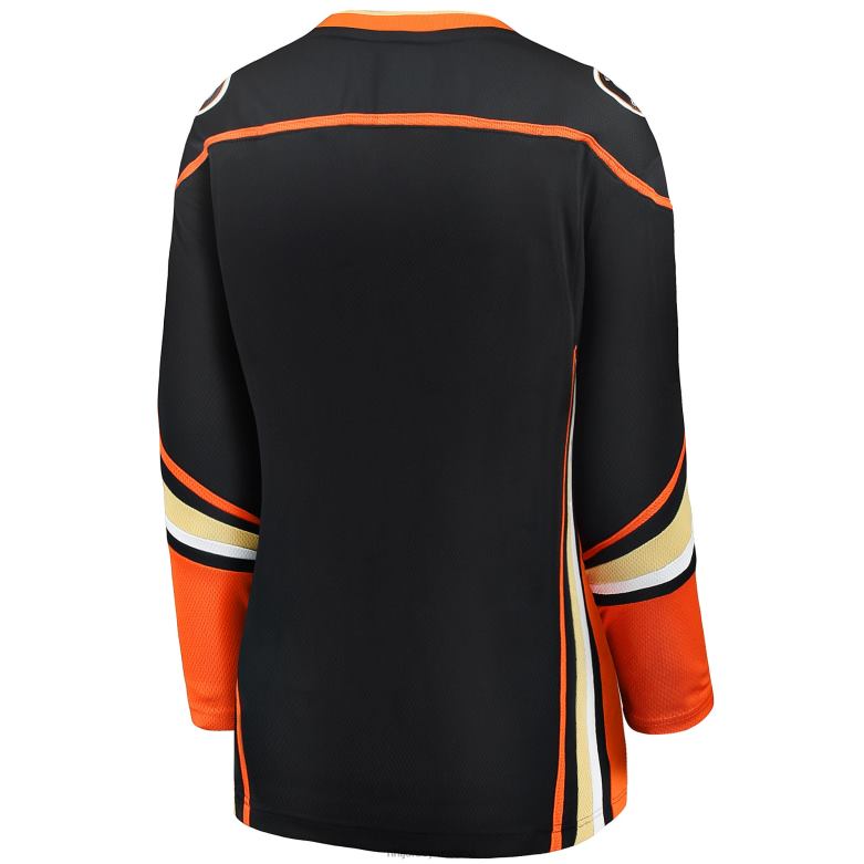 NHL Women Anaheim Ducks Fanatics Branded Black Breakaway Home Jersey D002V1888 Clothing