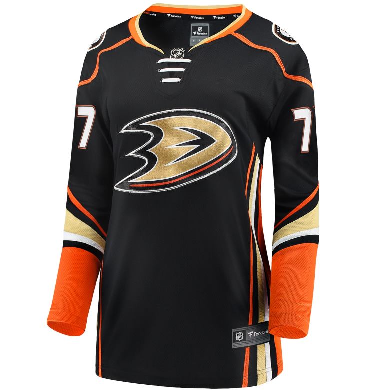 NHL Women Anaheim Ducks Frank Vatrano Fanatics Branded Black Home Breakaway Player Jersey D002V2138 Clothing