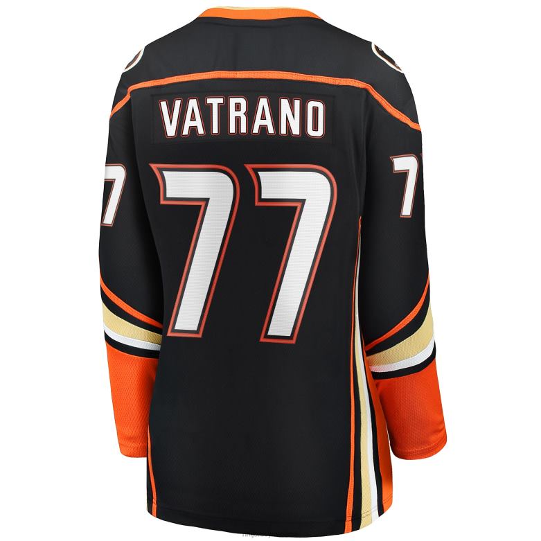 NHL Women Anaheim Ducks Frank Vatrano Fanatics Branded Black Home Breakaway Player Jersey D002V2138 Clothing