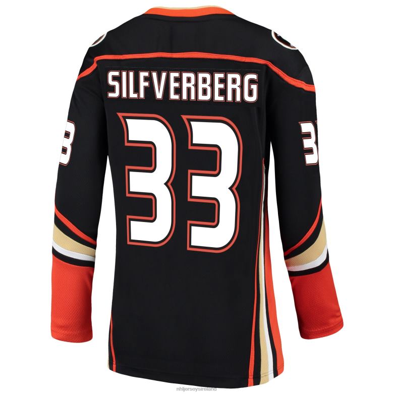 NHL Women Anaheim Ducks Jakob Silfverberg Fanatics Branded Black Breakaway Jersey D002V1786 Clothing