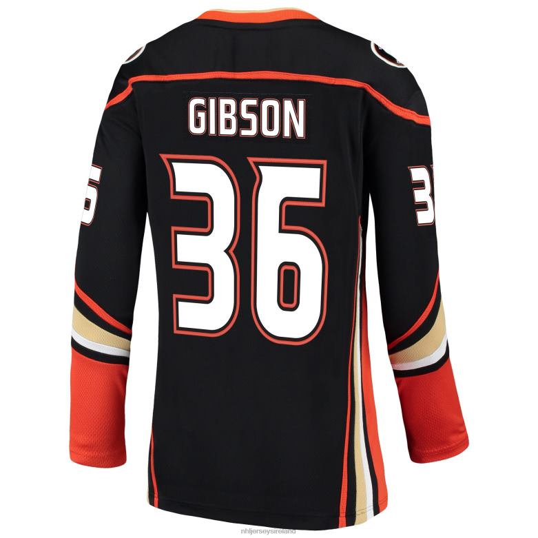 NHL Women Anaheim Ducks John Gibson Fanatics Branded Black Breakaway Jersey D002V1254 Clothing