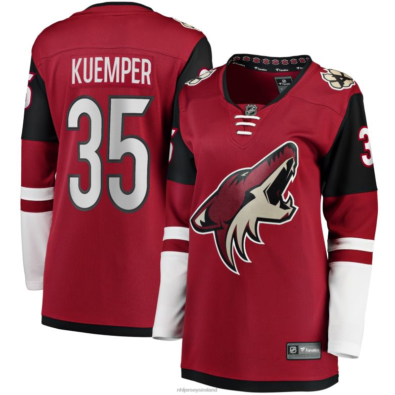 NHL Women Arizona Coyotes Darcy Kuemper Fanatics Branded Garnet Home Premier Breakaway Player Jersey D002V1683 Clothing