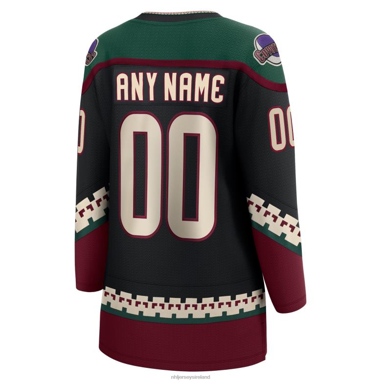 NHL Women Arizona Coyotes Fanatics Branded Black 2021/22 Home Breakaway Custom Jersey D002V1328 Clothing