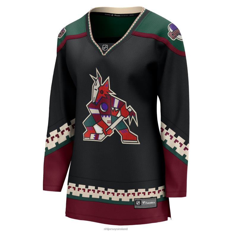 NHL Women Arizona Coyotes Fanatics Branded Black 2021/22 Home Breakaway Jersey D002V772 Clothing