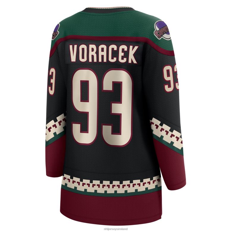 NHL Women Arizona Coyotes Jakub Voracek Fanatics Branded Black Home Breakaway Jersey D002V1629 Clothing