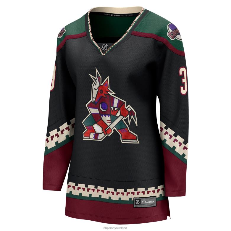 NHL Women Arizona Coyotes Josh Brown Fanatics Branded Black Home Breakaway Player Jersey D002V2115 Clothing
