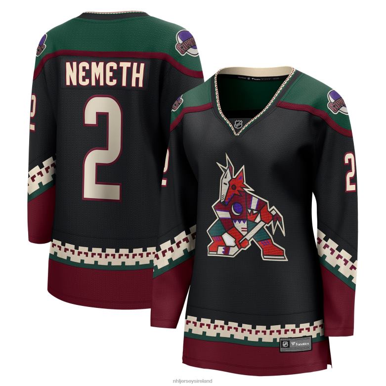 NHL Women Arizona Coyotes Patrik Nemeth Fanatics Branded Black Home Breakaway Player Jersey D002V2113 Clothing