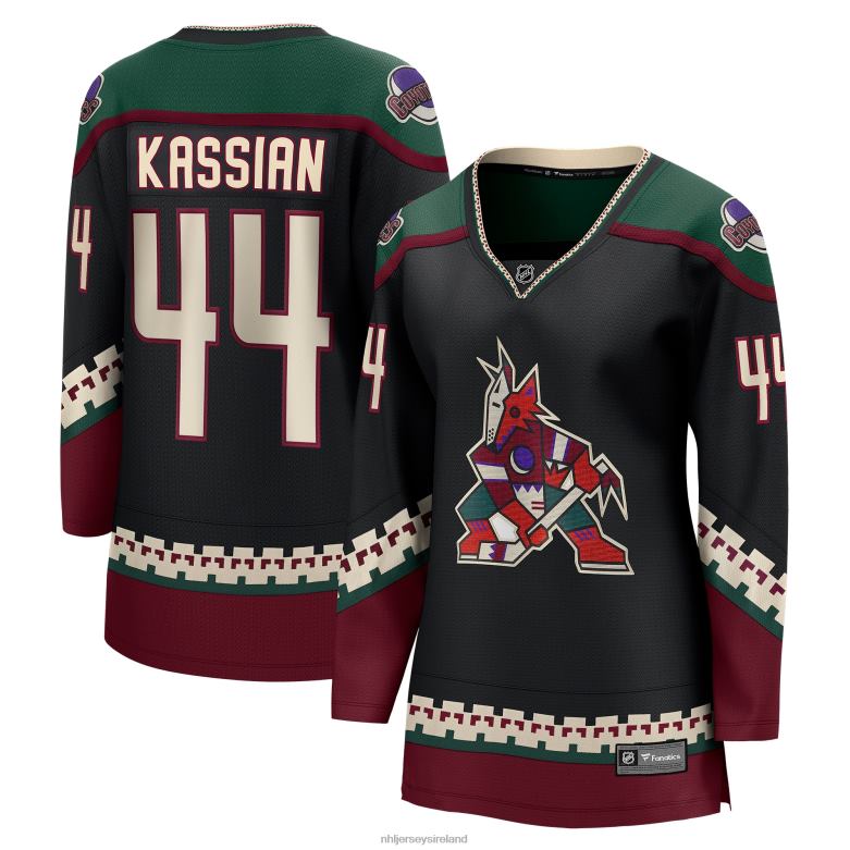 NHL Women Arizona Coyotes Zack Kassian Fanatics Branded Black Home Breakaway Player Jersey D002V2118 Clothing