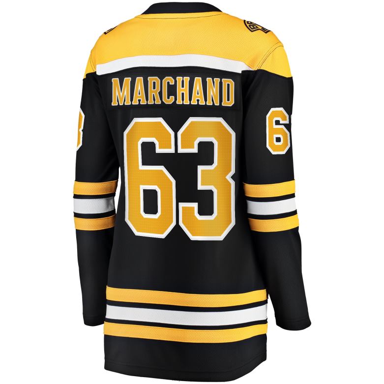 NHL Women Boston Bruins Brad Marchand Fanatics Branded Black Home Breakaway Jersey D002V139 Clothing