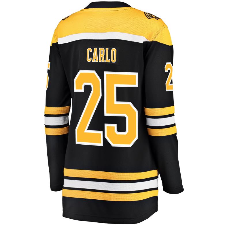 NHL Women Boston Bruins Brandon Carlo Fanatics Branded Black Breakaway Player Jersey D002V1856 Clothing