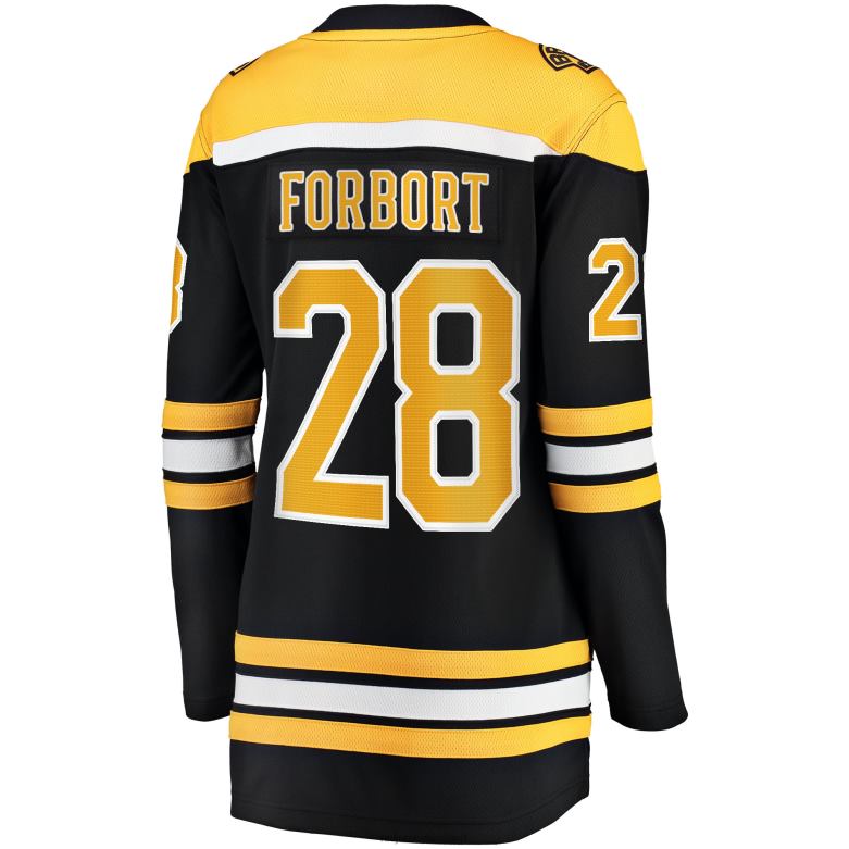 NHL Women Boston Bruins Derek Forbort Fanatics Branded Black Home Breakaway Player Jersey D002V1458 Clothing