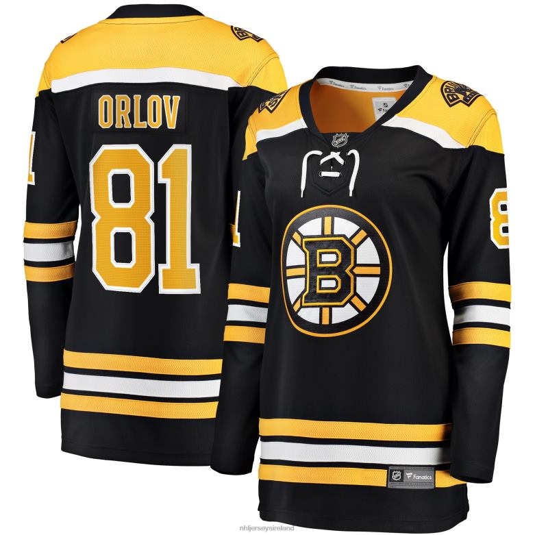 NHL Women Boston Bruins Dmitry Orlov Fanatics Branded Black Home Breakaway Jersey D002V2129 Clothing
