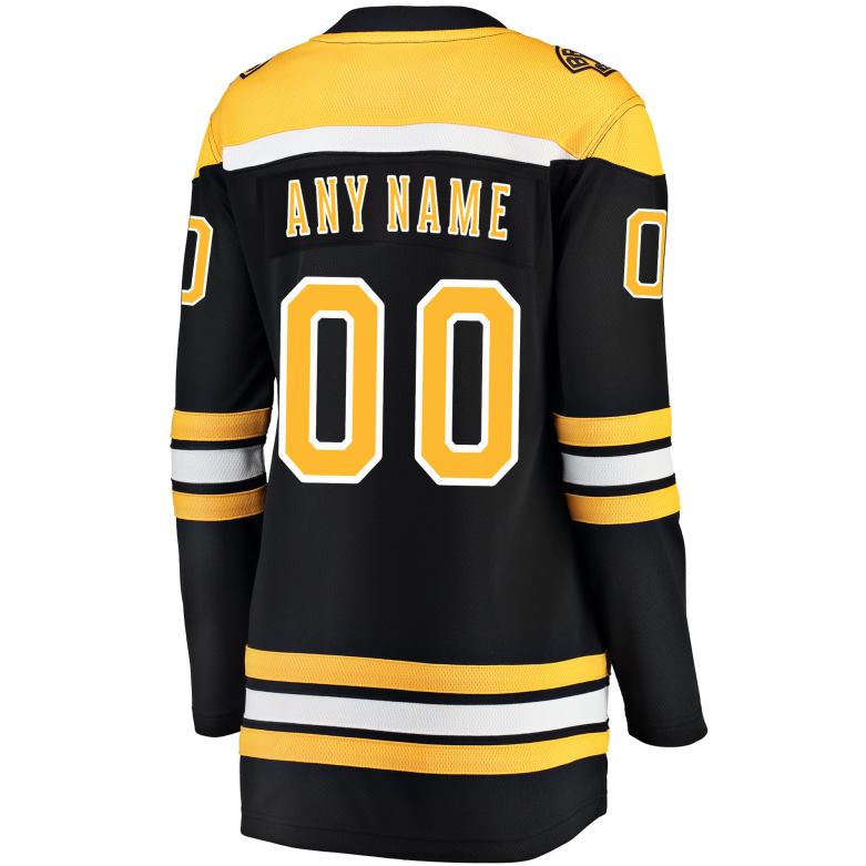 NHL Women Boston Bruins Fanatics Branded Black Home Breakaway Custom Jersey D002V262 Clothing