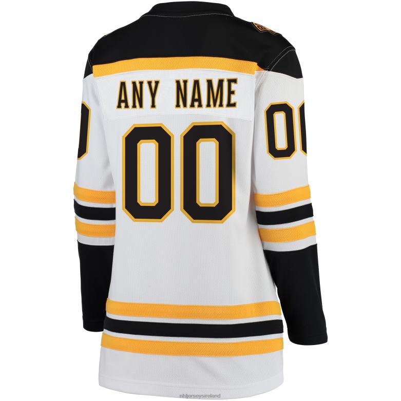 NHL Women Boston Bruins Fanatics Branded White Away Breakaway Custom Jersey D002V319 Clothing