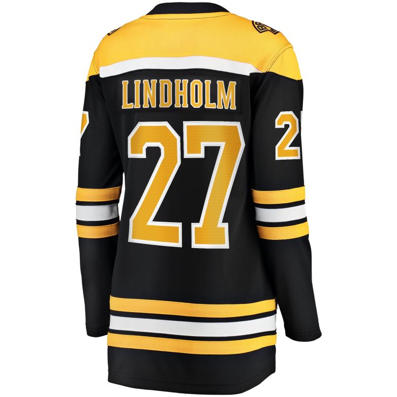 NHL Women Boston Bruins Hampus Lindholm Fanatics Branded Black Home Breakaway Player Jersey D002V1957 Clothing