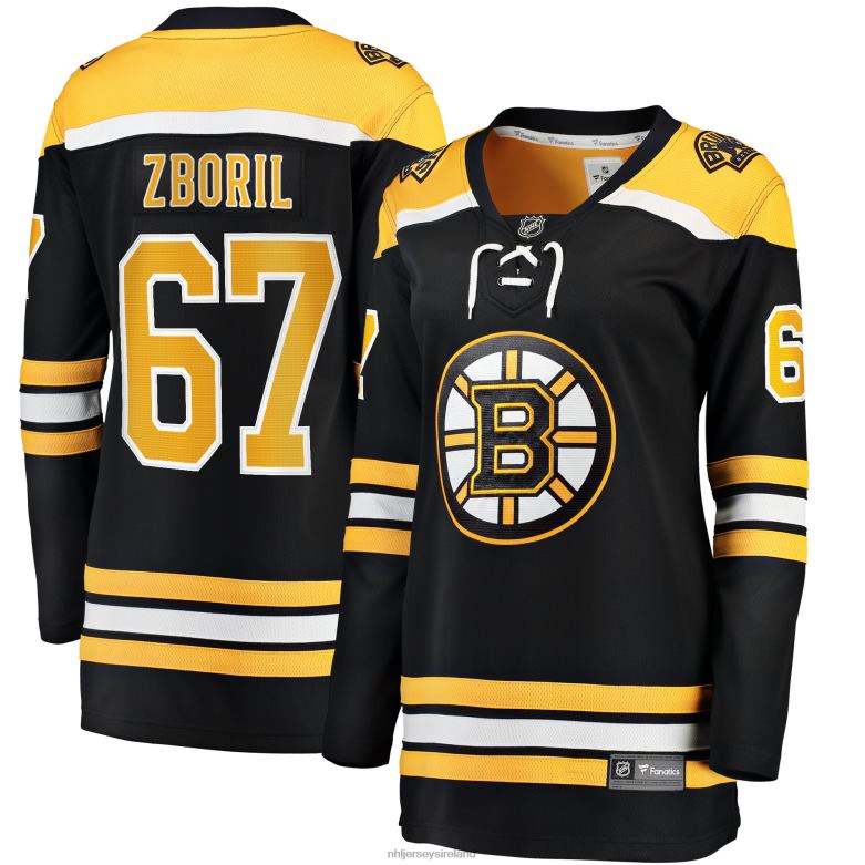 NHL Women Boston Bruins Jakub Zboril Fanatics Branded Black Home Breakaway Player Jersey D002V2168 Clothing