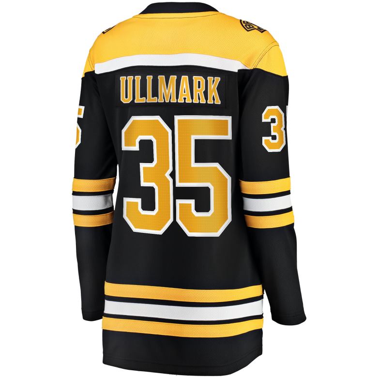 NHL Women Boston Bruins Linus Ullmark Fanatics Branded Black Home Breakaway Player Jersey D002V219 Clothing