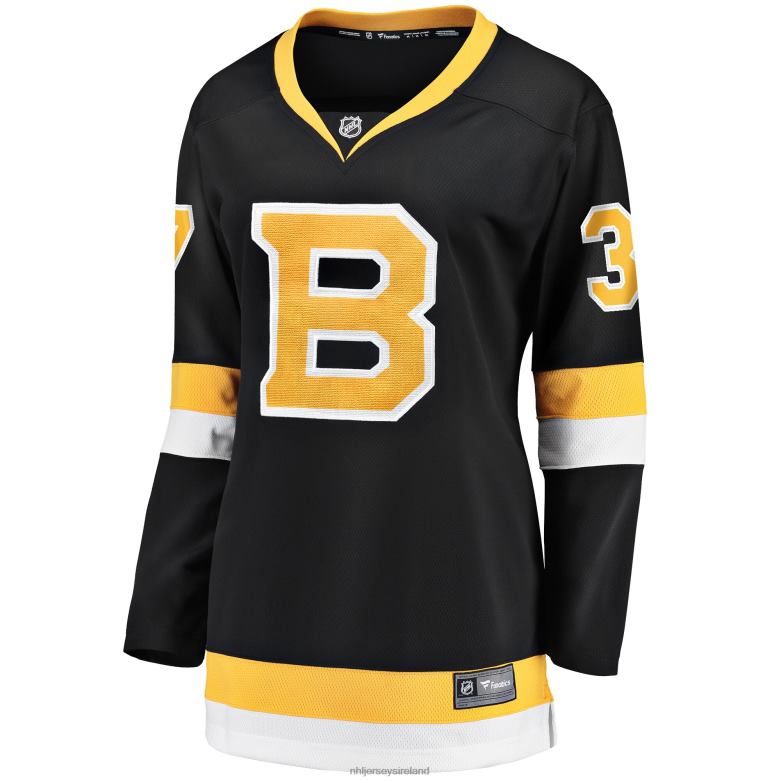 NHL Women Boston Bruins Patrice Bergeron Fanatics Branded Black Alternate Premier Breakaway Player Jersey D002V1243 Clothing