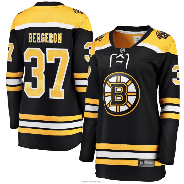 NHL Women Boston Bruins Patrice Bergeron Fanatics Branded Black Home Breakaway Player Jersey D002V1187 Clothing