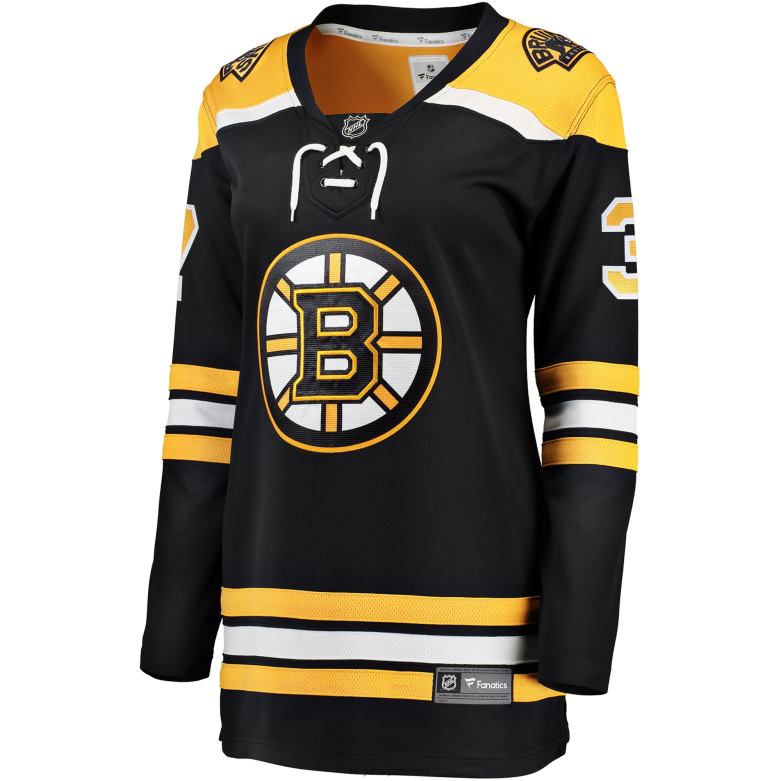 NHL Women Boston Bruins Patrice Bergeron Fanatics Branded Black Home Breakaway Player Jersey D002V1187 Clothing