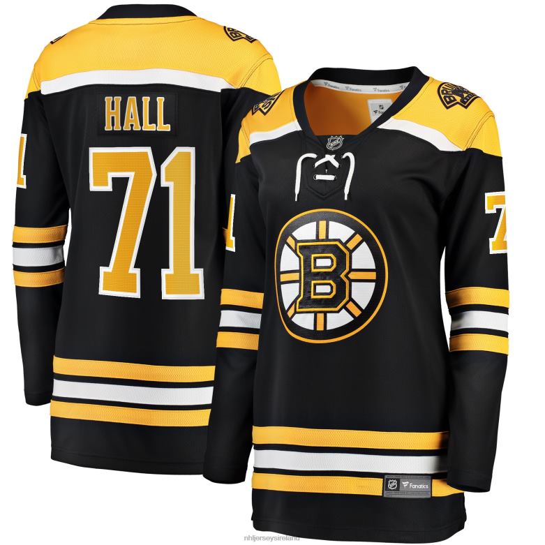 NHL Women Boston Bruins Taylor Hall Fanatics Branded Black 2017/18 Home Breakaway Replica Jersey D002V573 Clothing