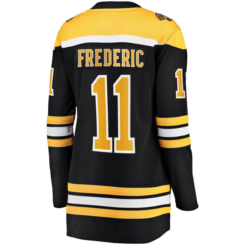 NHL Women Boston Bruins Trent Frederic Fanatics Branded Black Home Breakaway Player Jersey D002V933 Clothing