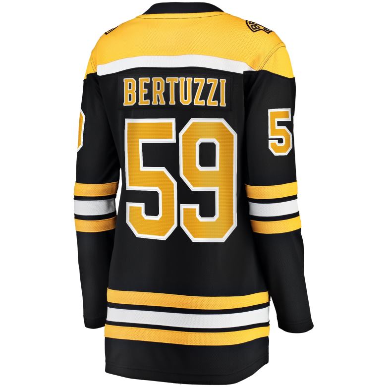 NHL Women Boston Bruins Tyler Bertuzzi Fanatics Branded Black Home Breakaway Jersey D002V1008 Clothing