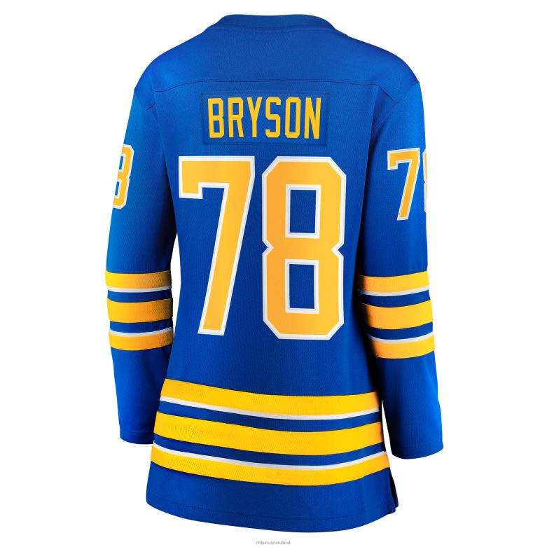 NHL Women Buffalo Sabres Jacob Bryson Fanatics Branded Royal Home Breakaway Player Jersey D002V2290 Clothing