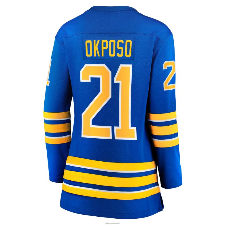 NHL Women Buffalo Sabres Kyle Okposo Fanatics Branded Royal Home Breakaway Jersey D002V1909 Clothing
