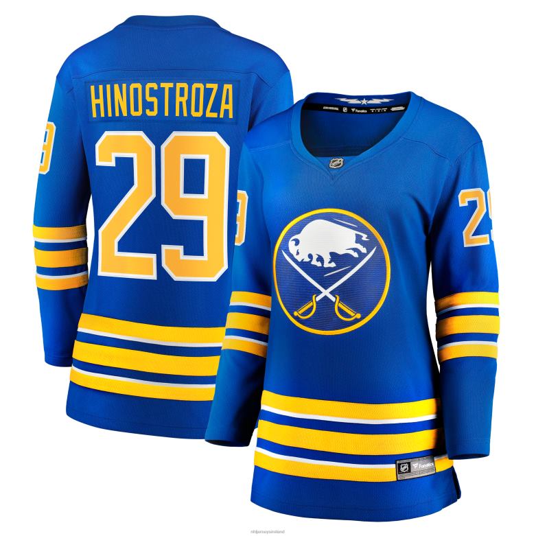 NHL Women Buffalo Sabres Vinnie Hinostroza Fanatics Branded Royal Home Breakaway Player Jersey D002V2161 Clothing