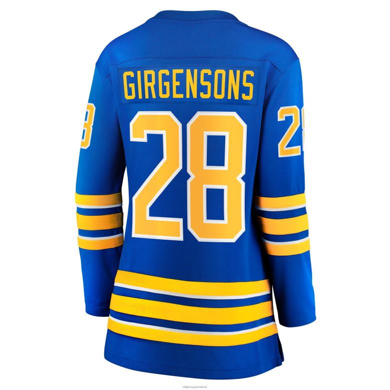 NHL Women Buffalo Sabres Zemgus Girgensons Fanatics Branded Royal Home Breakaway Player Jersey D002V2379 Clothing